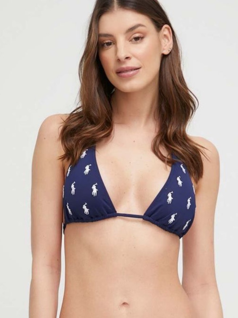 Ralph Lauren logo triangle bikini top M